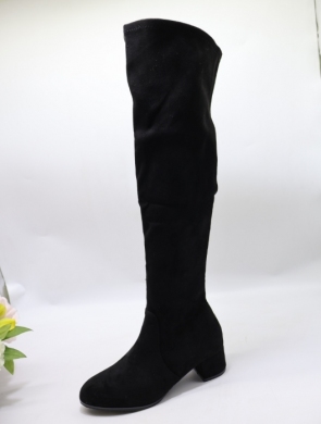 Kozaki damskie na obcasie (36-41) L006 BLACK