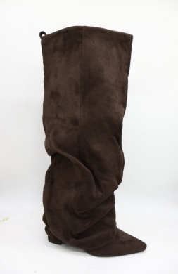 Kozaki damskie na obcasie (36-41) 2901A BROWN
