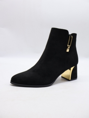 Botki damskie na obcasie (36-41) 1338 BLACK