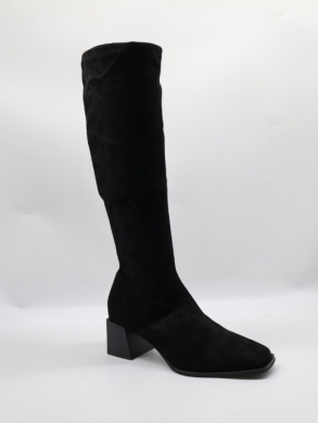 Kozaki damskie na obcasie (36-41) 9570A-1 BLACK