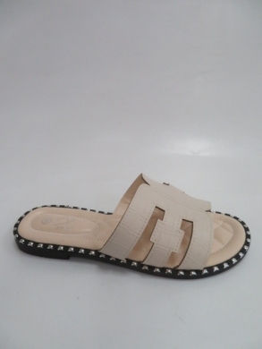 Klapki damskie na płaskim (36-41) W375 BEIGE