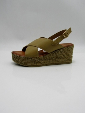 Sandały damskie na koturnie (36-41) 4020 BEIGE