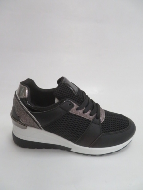 Buty sportowe damskie na koturnie (36-41) SD656 NERO