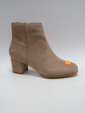 Botki damskie na obcasie (36-41) L7196A KHAKI