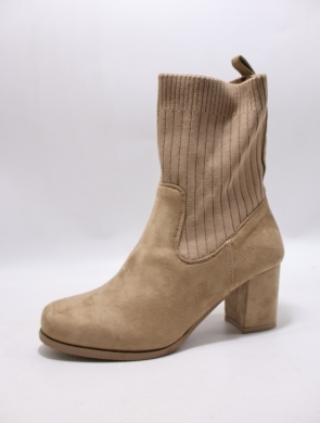 Botki damskie na obcasie (36-41) A888 KHAKI