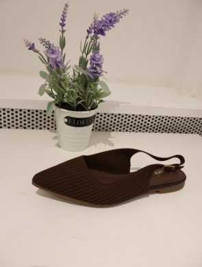 Sandały damskie na płaskim (36-41) BS32 BROWN