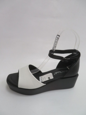 Sandały damskie na koturnie (36-41) 0-104 WHITE