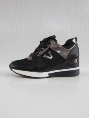 Buty sportowe damskie na koturnie (36-41) SH165 BLACK/GUN