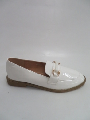 Mokasyny damskie na płaskim (36-41) 8033 WHITE