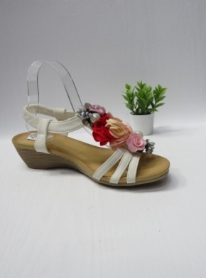 Sandały damskie na koturnie (36-41) F02-2 WHITE