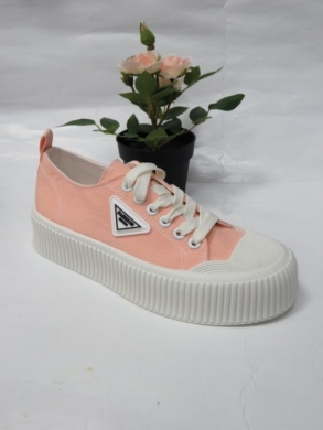 Trampki damskie na koturnie (36-41) A12 PINK