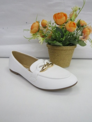 Mokasyny damskie na płaskim (36-41) DH-1112 WHITE