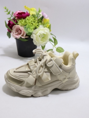 Buty sportowe dziewczęce (33-38) LC820 BEIGE