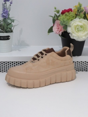 Buty sportowe damskie na koturnie (36-41) 2207 KHAKI
