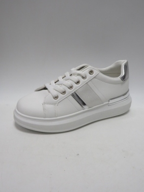 Buty sportowe damskie na płaskim (36-41) BK183 SILVER