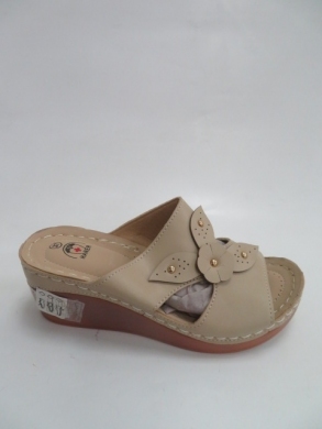 Klapki damskie na koturnie (36-41) HC2011 BEIGE