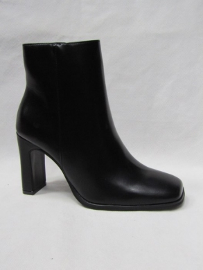 Botki damskie na obcasie (36-41) 9026-C302 BLACK