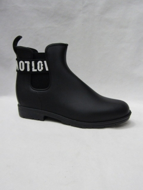 Botki damskie na płaskim (36-41) FS-06 BLACK/WHITE
