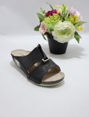 Klapki damskie na koturnie (36-41) J5314-1 BL
