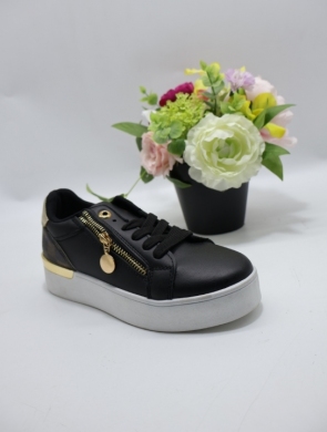 Buty sportowe damskie na płaskim (36-41) ABO-729 BLACK