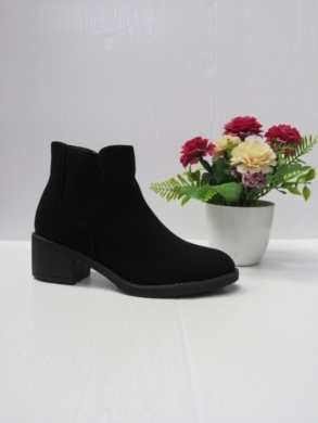 Botki damskie ocieplane na obcasie (36-41) N22-811 BLACK