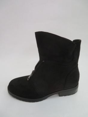 Botki damskie jesienne na płaskim (36-41) 1851 BLACK
