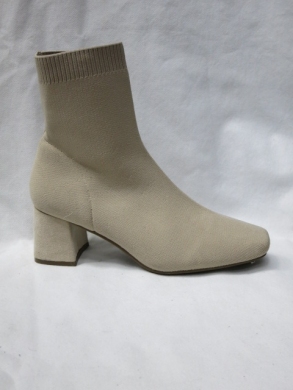 Botki damskie na obcasie (36-41) 1893-1 BEIGE