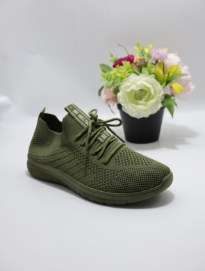 Buty sportowe damskie na płaskim (36-41) BK25 GREEN