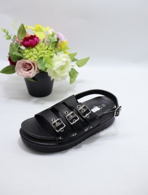 Sandały damskie na płaskim (36-41) NP132-1 BLACK