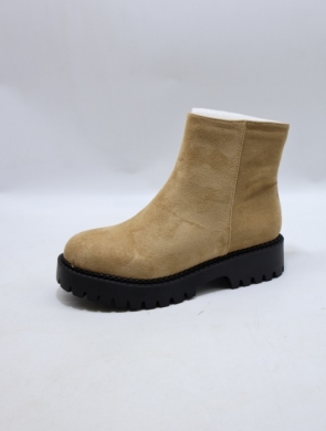 Botki damskie na płaskim (36-41) LS5501 BEIGE