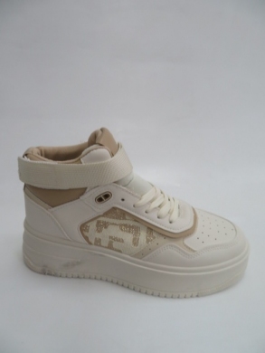 Sneakersy damskie wysokie (36-41) R945 BEIGE
