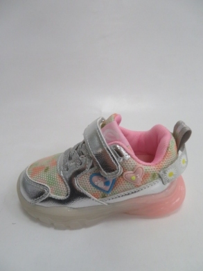Buty sportowe dziewczęce (21-26) E117 SILVER