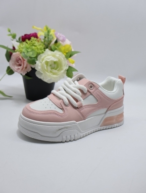Buty sportowe damskie na płaskim (36-41) YSX158 WH/PINK