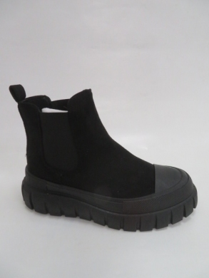 Botki damskie jesienne na płaskim (36-41) 3921-1 BLACK