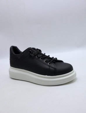 Buty sportowe damskie na płaskim (37-41) EV-388 BLACK