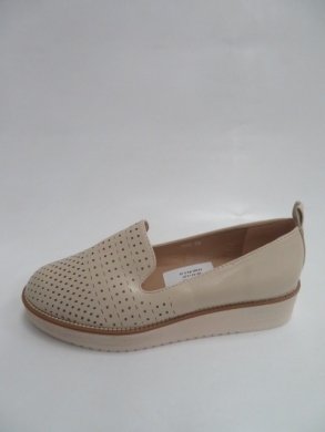 Mokasyny damskie na koturnie  (36-41) 1566 BEIGE