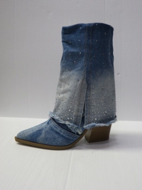 Kozaki damskie na obcasie (36-41) SXX-7 LBLUE