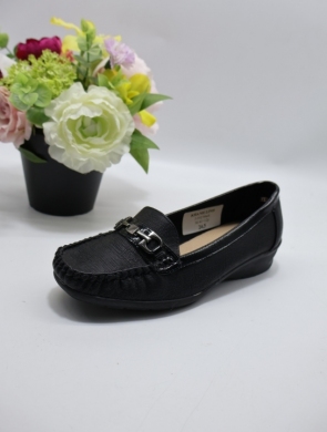 Mokasyny damskie na koturnie (36-41) J-162 BLACK