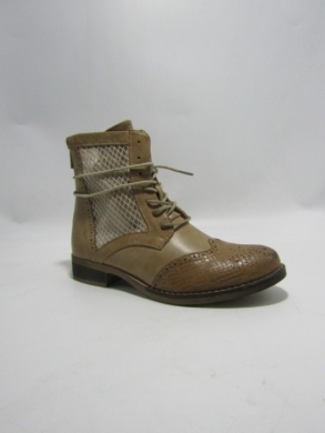 Botki damskie na płaskim (36-41) F6022 CAMEL