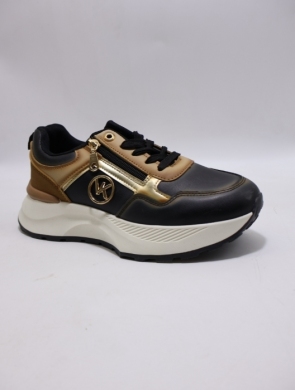 Buty sportowe damskie na płaskim (36-41) 6458  BLACK