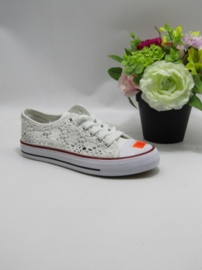 Trampki damskie na płaskim (36-41) EV-97 WHITE
