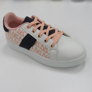 Buty sportowe damskie na płaskim (36-41) QS-59 PINK/HITE
