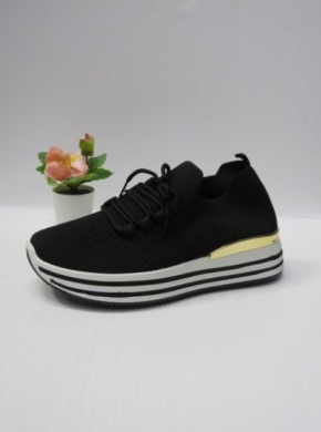 Buty sportowe damskie na koturnie (36-41) EV-28 BLACK
