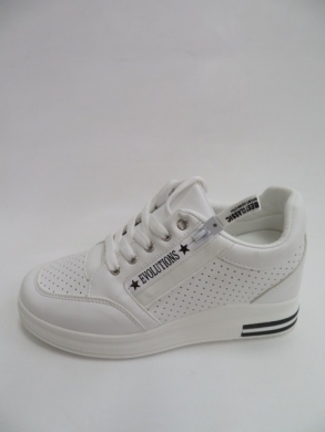 Buty sportowe damskie na koturnie (36-41) AB887 WHITE