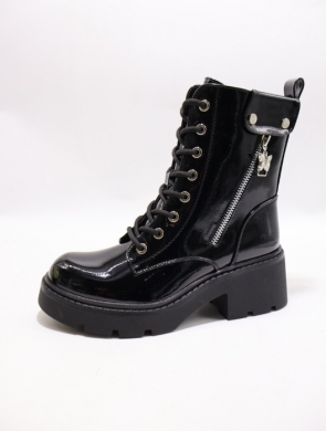 Botki damskie ocieplane na obcasie (36-41) SA3063-20 BLACK