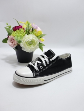 Trampki damskie na płaskim (36-41) G20-2 BLACK