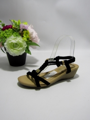 Sandały damskie na koturnie (36-41) FY6836 BLACK
