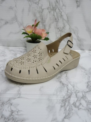 Sandały damskie na koturnie (36-41) J19-16 BEIGE