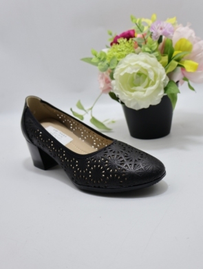 Czółenki damskie na obcasie (36-41) J-371 BLACK