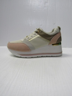 Buty sportowe damskie na koturnie (36-41) 28513 BEIGE